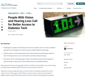 Screenshot of website